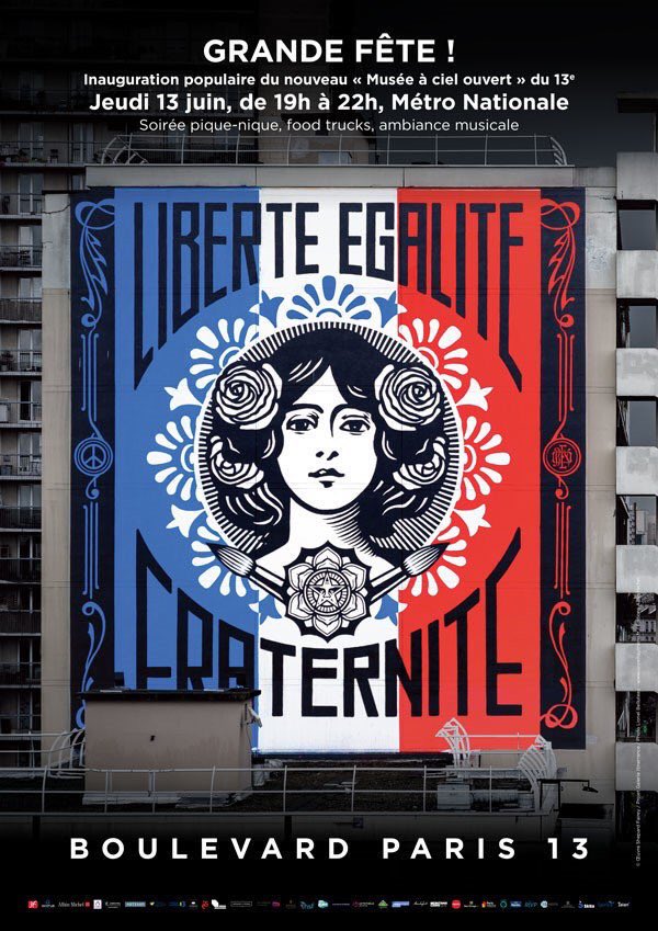 Anne_Hidalgo's tweet photo. Le 13e arrondissement est en fête ce jeudi soir avec le vernissage des fresques de #StreetArt du musée à ciel ouvert. Bravo aux artistes et rendez-vous à partir de 19h pour un grand pique-nique en musique ! 👏 @jerome_coumet @g_itinerrance
👉 https://t.co/awdt7azdE4 https://t.co/uEgN4fXNuK