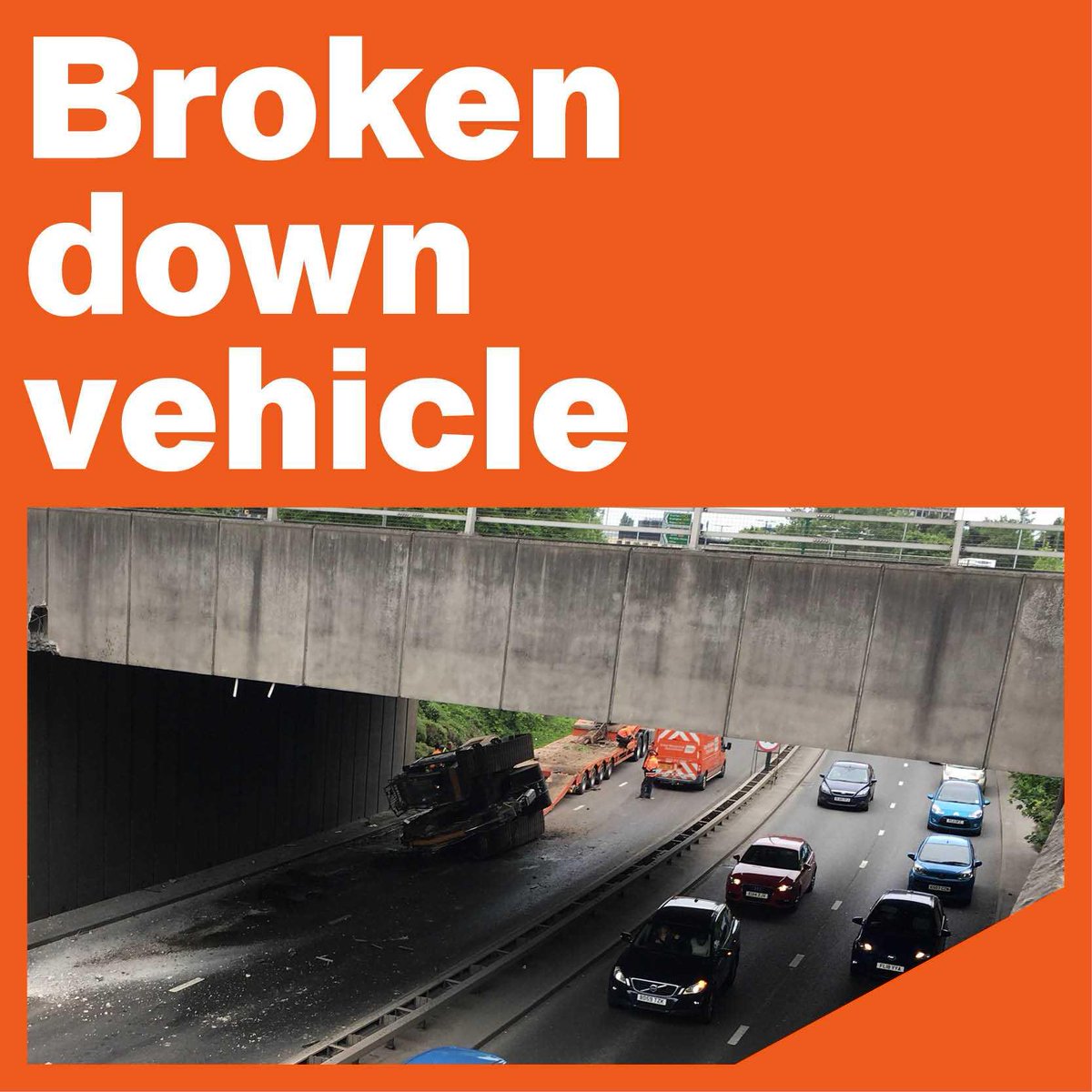 dgcars's tweet image. There is a broken-down HGV Radcliffe road in bound just before Lady Bay Bridge, blocking lane 1 of 2. Allow extra time for your journey  #NottsTravel #Nottingham