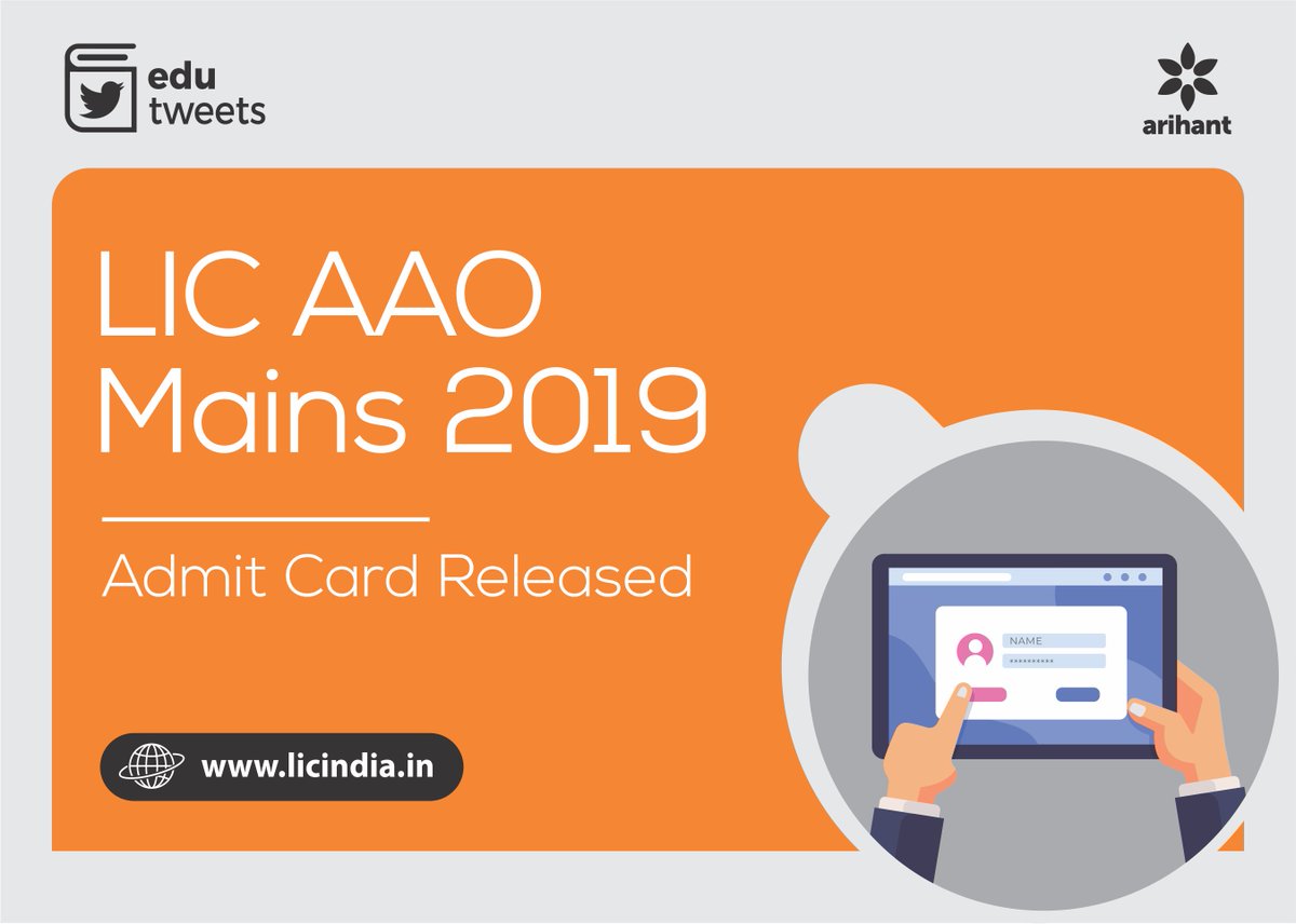 arihantpub's tweet photo. #EduTweet #EducationalNews #ExamInfo #LIC
Life Insurance Corporation of India has released admit card of Assistant Administrative Officer Mains Examination 2019.
https://t.co/oHCQIzIVQo https://t.co/KSpdzUSQcg