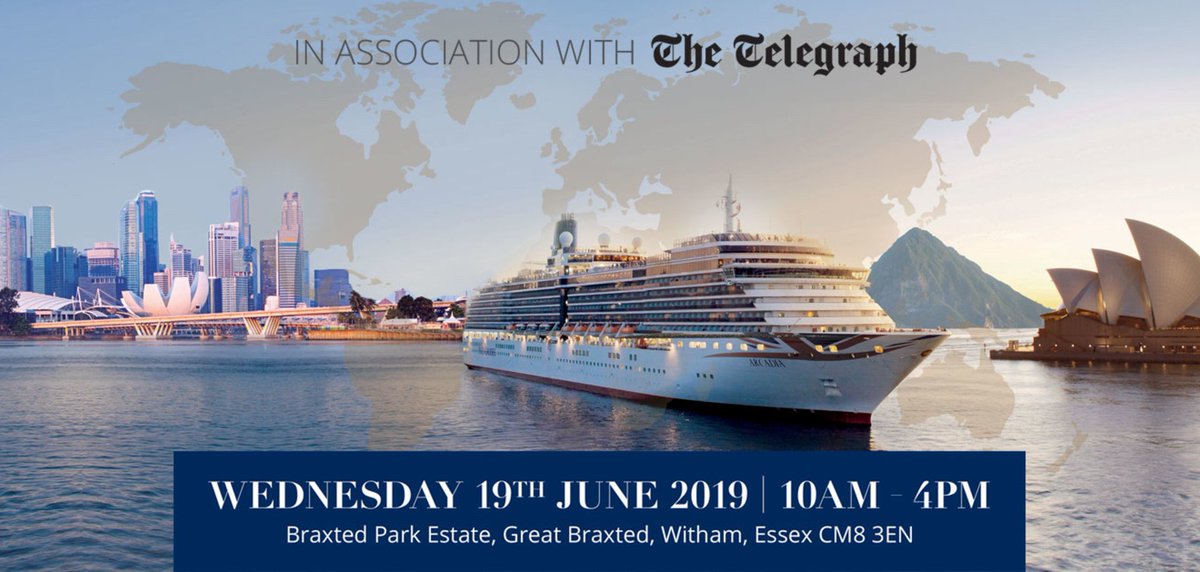 Braxted Park Estate (@braxtedparkesta) on Twitter photo We are very excited that the Official World Cruise Show will return to Braxted Park next Wednesday, 19th June. Tickets are £10pp in advance from the organisers <a href="/ROLCruiseLtd/">ROL Cruise</a>
ow.ly/klgK50uCEMz #cruise #cruiseshow #braxtedpark #essex #travel #holiday We are very excited that the Official World Cruise Show will return to Braxted Park next Wednesday, 19th June. Tickets are £10pp in advance from the organisers <a href="/ROLCruiseLtd/">ROL Cruise</a>
ow.ly/klgK50uCEMz #cruise #cruiseshow #braxtedpark #essex #travel #holiday
