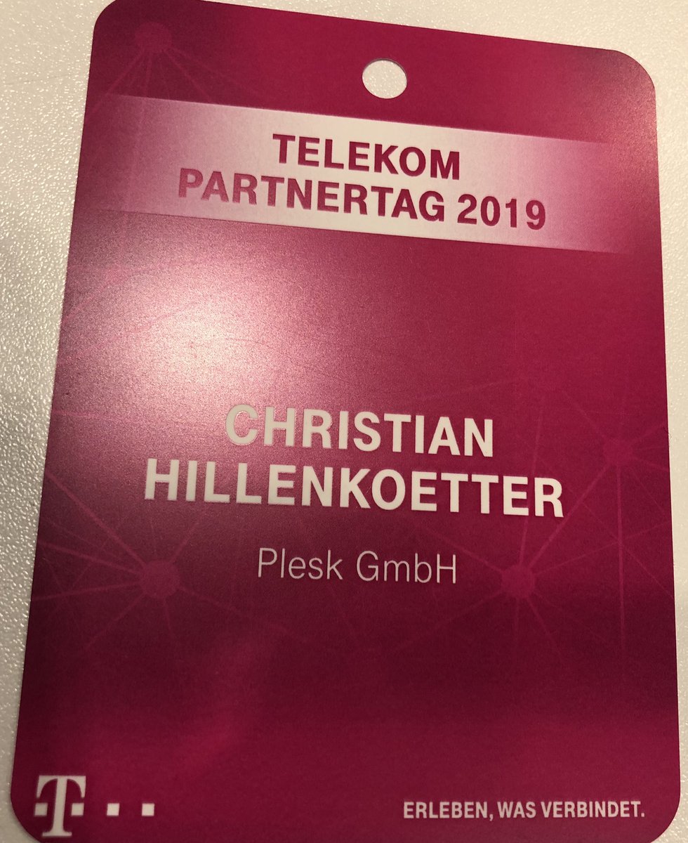 chillenkoetter's tweet photo. Zu Besuch bei dem GK Partnertag 2019 der #Telekom. In wenigen Minuten geht‘s los. #Plesk #PleskOnTour :) https://t.co/d89EhtUIUN