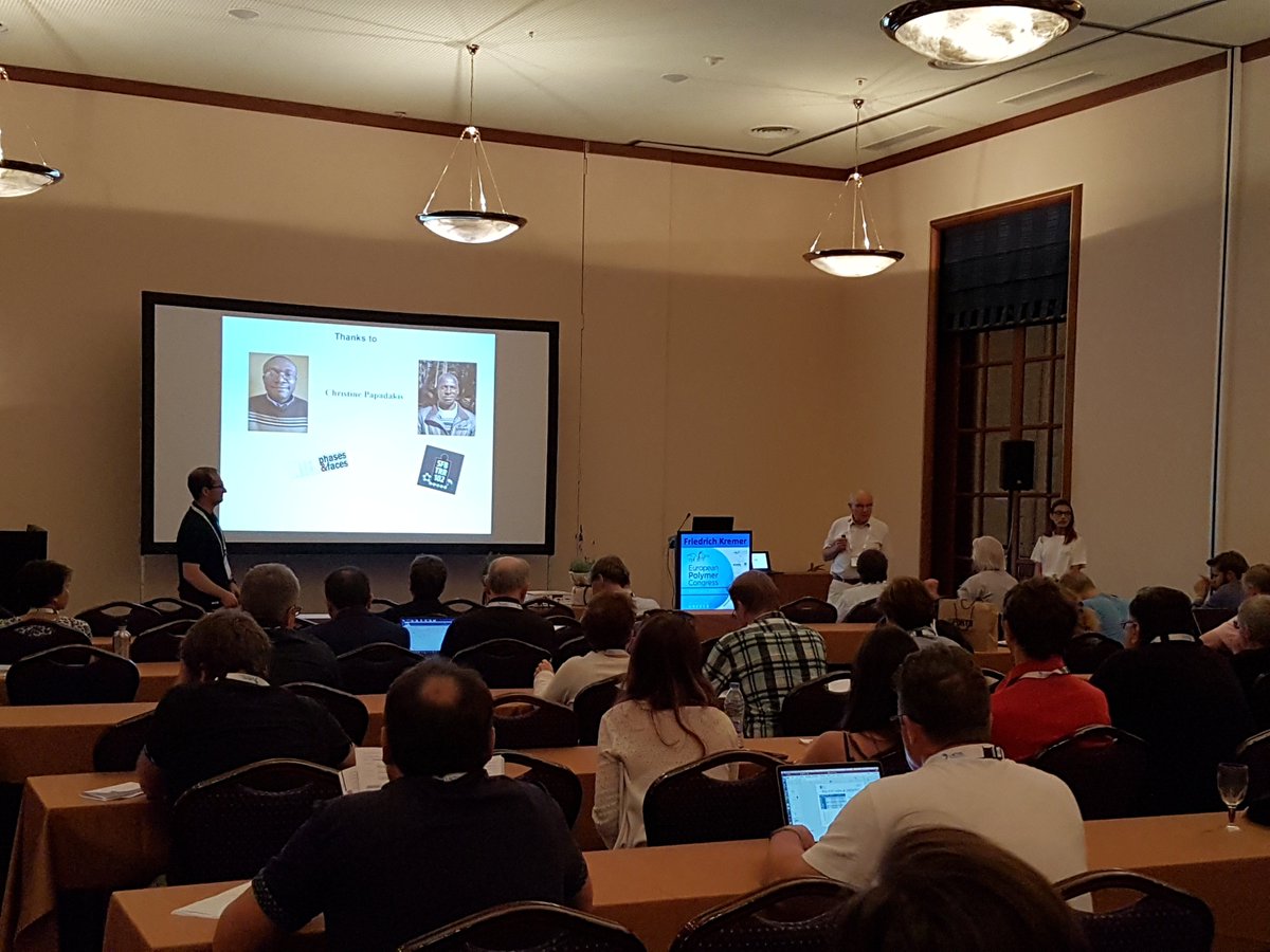 Wonderful talk of Friedrich Kremer, series editor of Advances in Dielectrics #Springer, on glassy dynamics of polymers <a href="/EPF2019/">EPF 2019</a>.