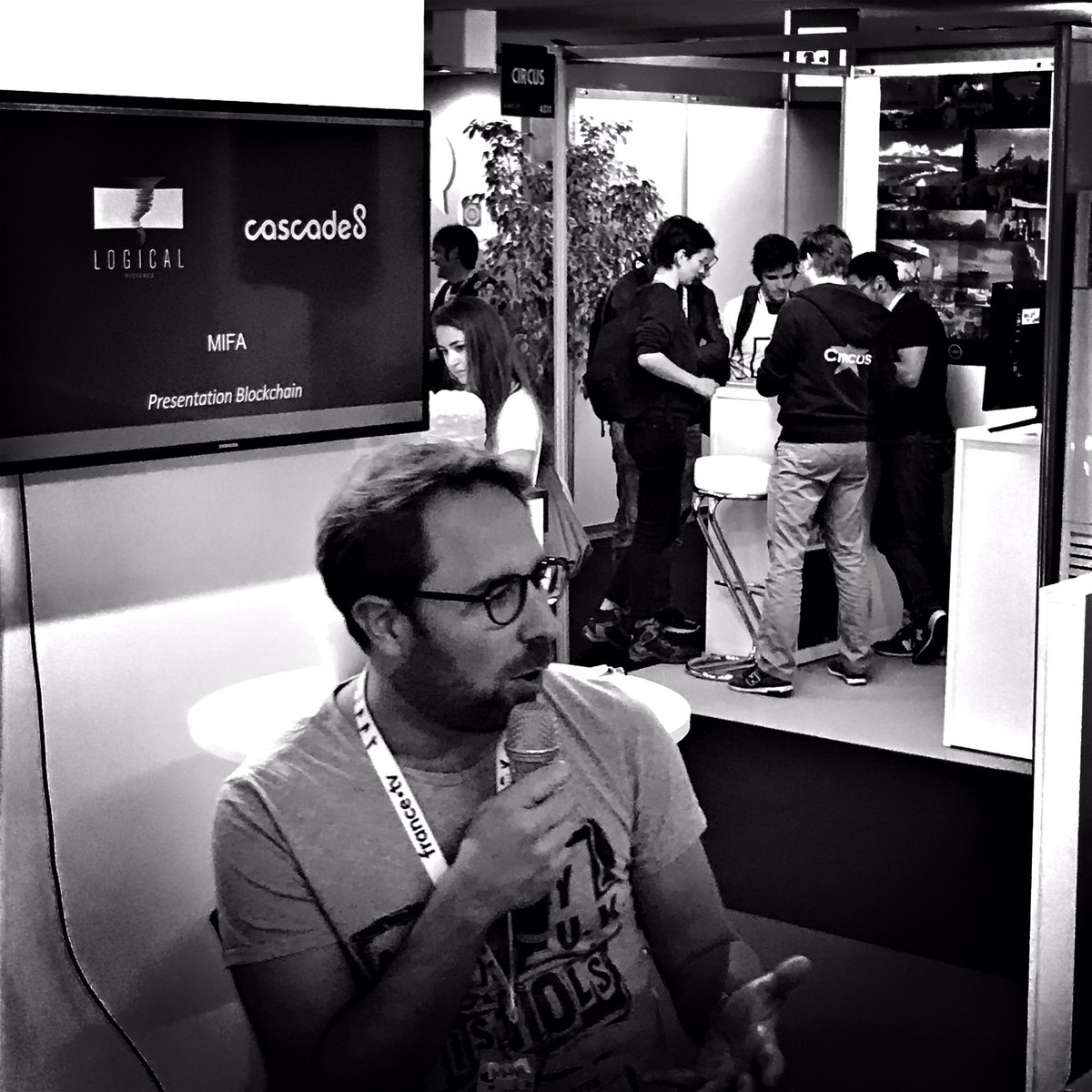 dgrpro's tweet photo. #MIFA2019 Présentation par @LogicalPic #Cascade8 plateforme open source basée sur la #blockchain et les #SmartsContrats pour le cinéma et l’audiovisuel. Développement d’applications spécialisées : logistique, PI (horodatage certifié), gestion de catalogue... @minalogic #member https://t.co/qmPXK4oTNF