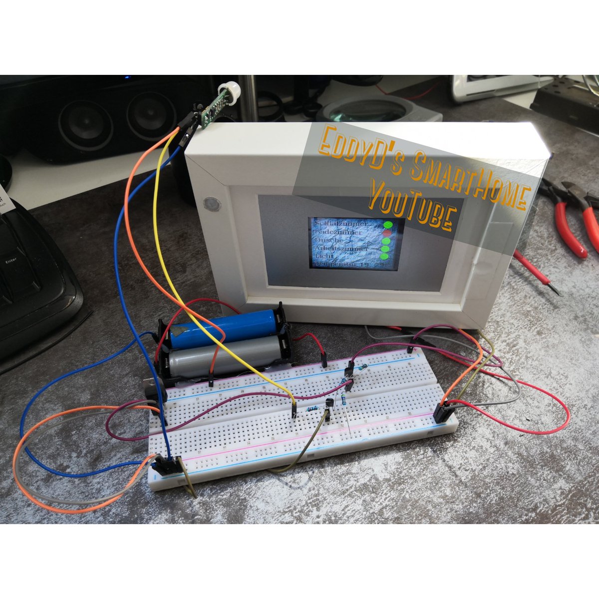 eddyd_s's tweet image. New Prototyp v2, Stable 5v and only 18650 Battery's
#Nextion #PIR #D1mini #ESP32 #esp8266 #esp8266wifi #esp8266project #SmartHome #YouTube