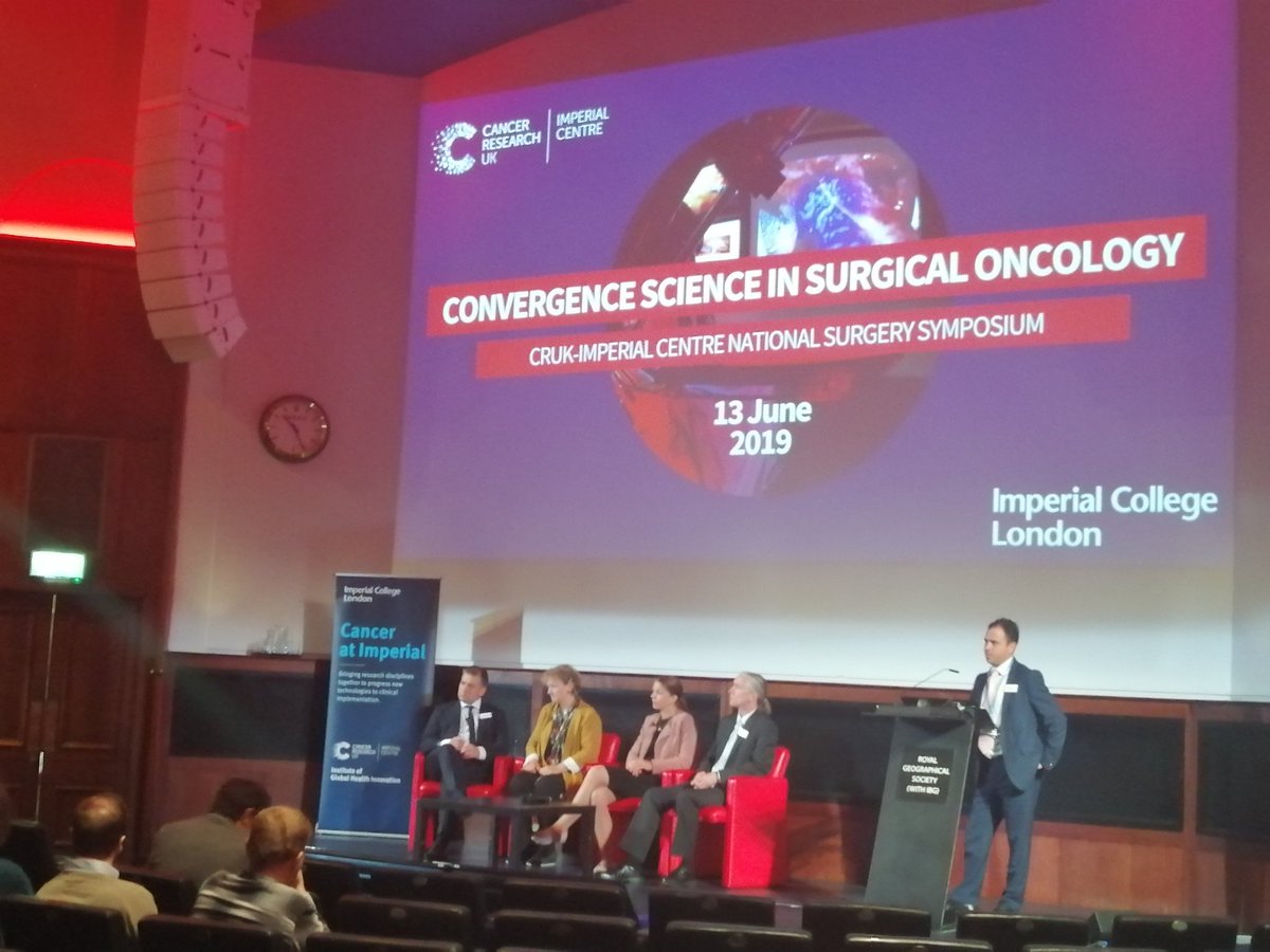 Jen_Halton's tweet photo. A successful and thought-provoking start to @imperialCR_UK National Symposium on #ConvergenceScience @RGS_IBG on cancer #survivorship &amp; #qualityoflife @imperialcollege https://t.co/9Cva2uehJE