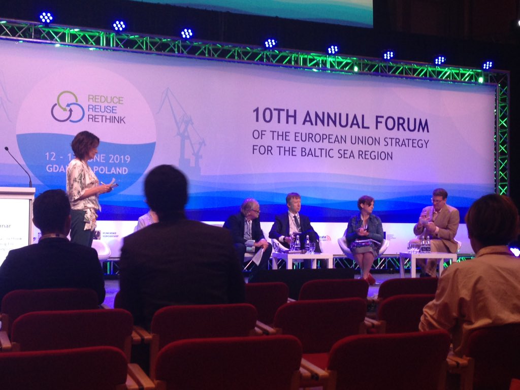 EUSBSR's tweet photo. "Natural disasters have no passports, so let's reuse our experiences how to manage better geographical challenges", says Stasja Mesec from @EusairPoint. A good example of the importance of macro regional cooperation! #eusbsrforum2019 https://t.co/zYX0P435Gc