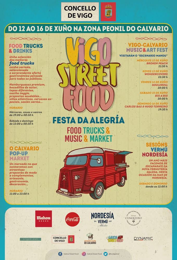 Después de #ACoruña , #RibeiroStreetFood y #Porriño, llega la cuarta parada de nuestro circuito 😍 Bienvenid@s a #VigoStreetFood 😊💪