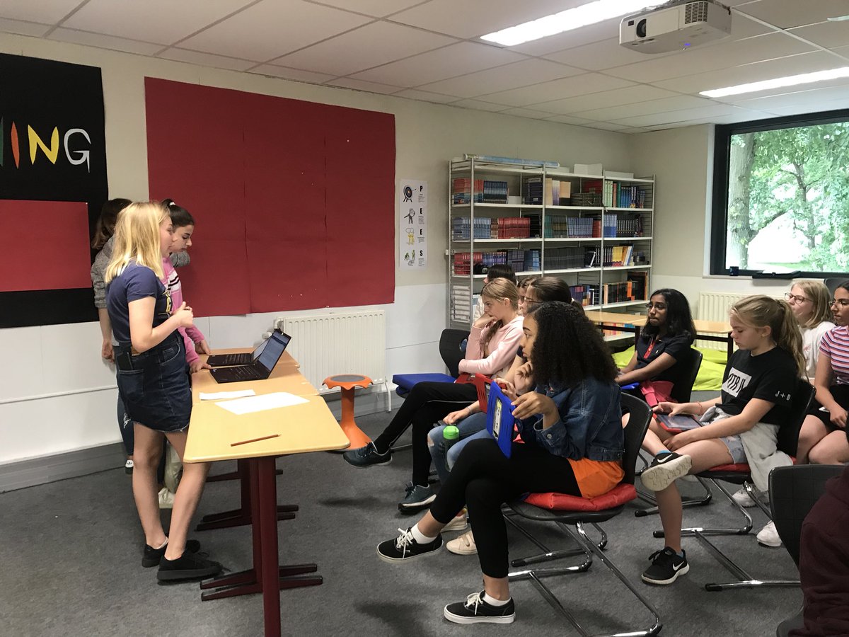 MsCaseyH2's tweet photo. 7th graders sharing their action plans for the UN Sustainable Development Goals at the second annual SDG Forum #mslearns #sustainabilitygoals @UN @ISB_MS https://t.co/3RGxZweBvV