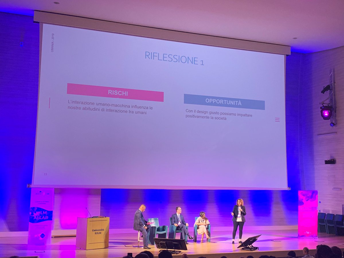 Non solo produzione, marketing e finanza, ma anche i nostri rapporti umani saranno influenzati dall’#IntelligenzaArtificiale. Questo il focus dell’intervento di <a href="/cripozzi81/">Cristina Pozzi</a>, founder di <a href="/impactscool/">Impactscool</a>, per #UMANIA 

#IULM #IULMAILAB