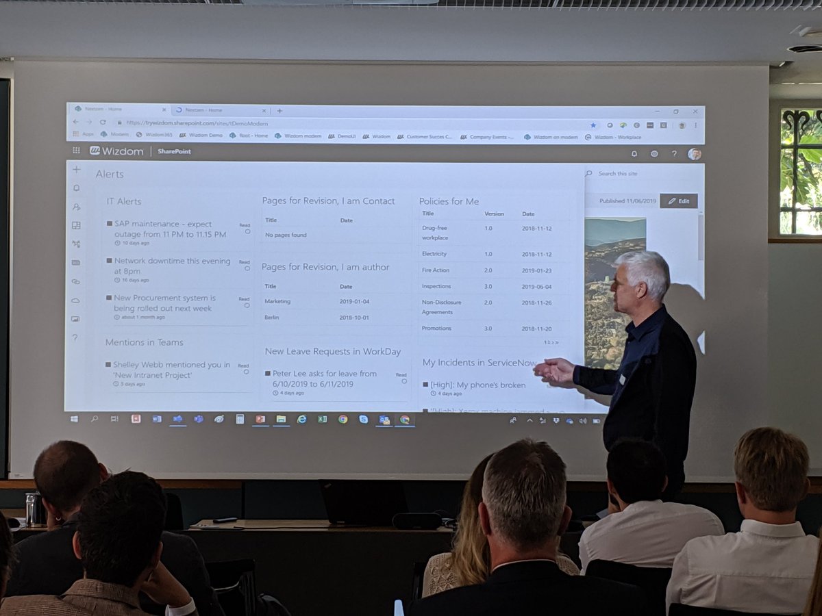 medea79's tweet photo. @wizdom_intranet #powerpanel in action: integrating #servicenow, #jira,#o365delve @Infocentric https://t.co/81JpmLA7tr