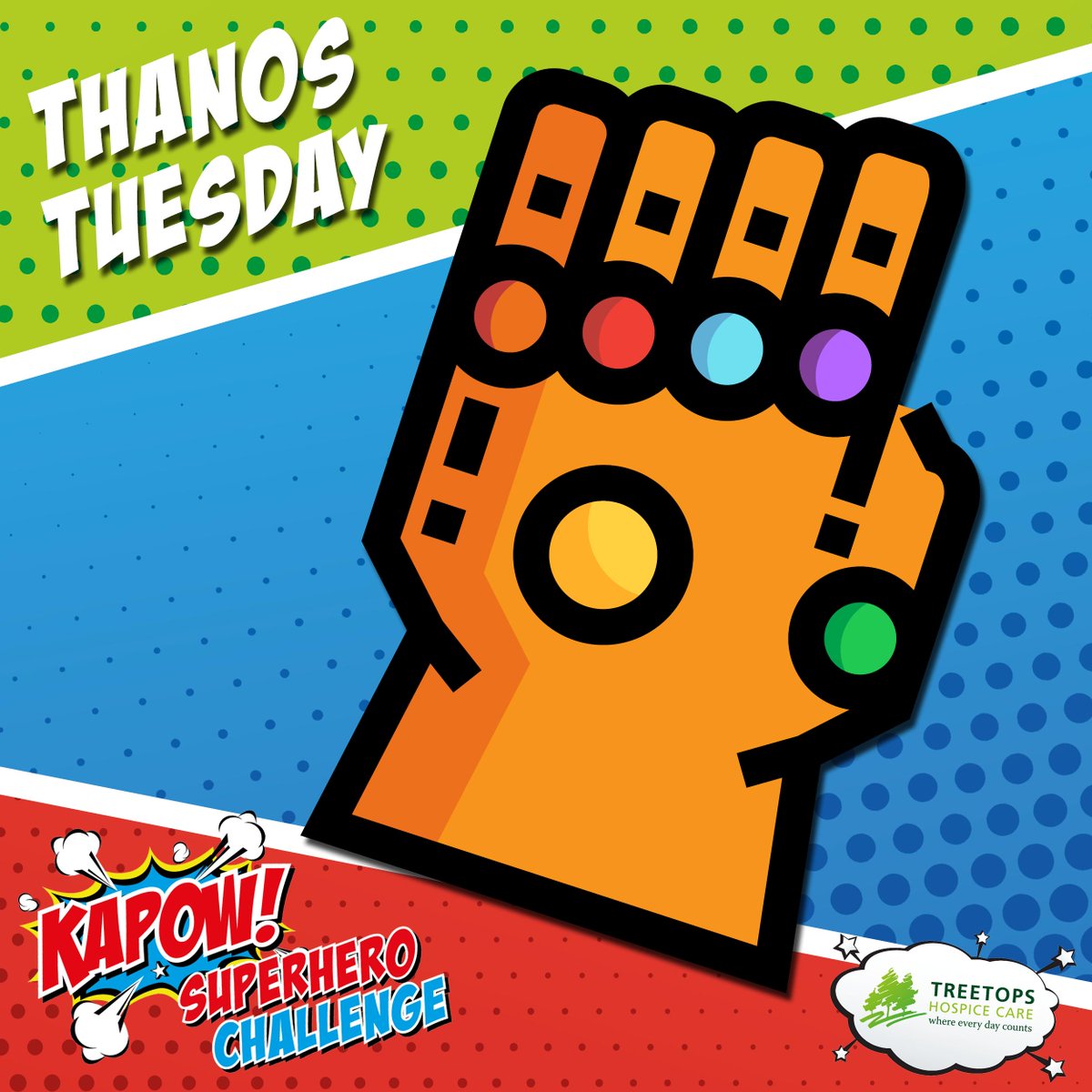 treetopshospice's tweet photo. Grab your infinity gauntlet and purchase tickets for KAPOW!

Bounce, jump, stomp or jog your way around 10 giant inflatable obstacles at Markeaton Park on Sunday 1 September. Early bird tickets close at midnight tomorrow.

https://t.co/rmIaB3poqx

#SuperHospiceHeroes https://t.co/JBNnc2T1JX