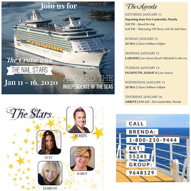 NailsbyDarcy's tweet photo. Did you all know that I have been invited to teach on the “Cruise with the Nail Stars”? 🤩 I am so excited and absolutely cannot wait to reveal what I am sharing at this event!! A teaser....One of my sessions will be a technique that I have only shared with our LE Educators, … https://t.co/B6BGOjSaup