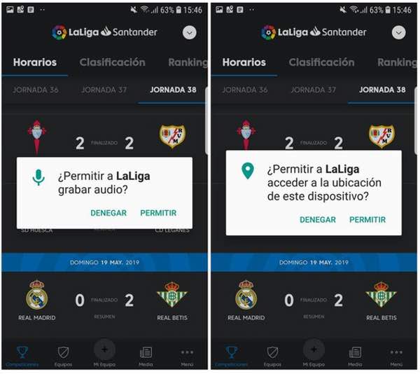 Android app - La Liga - was fined €250,000 for spying on football fans

Audio recorded through the Android microphone was combined with GPS location data to determine if bars and restaurants were airing live matches without a license. via @gcluley
hotforsecurity.bitdefender.com/blog/la-liga-f…