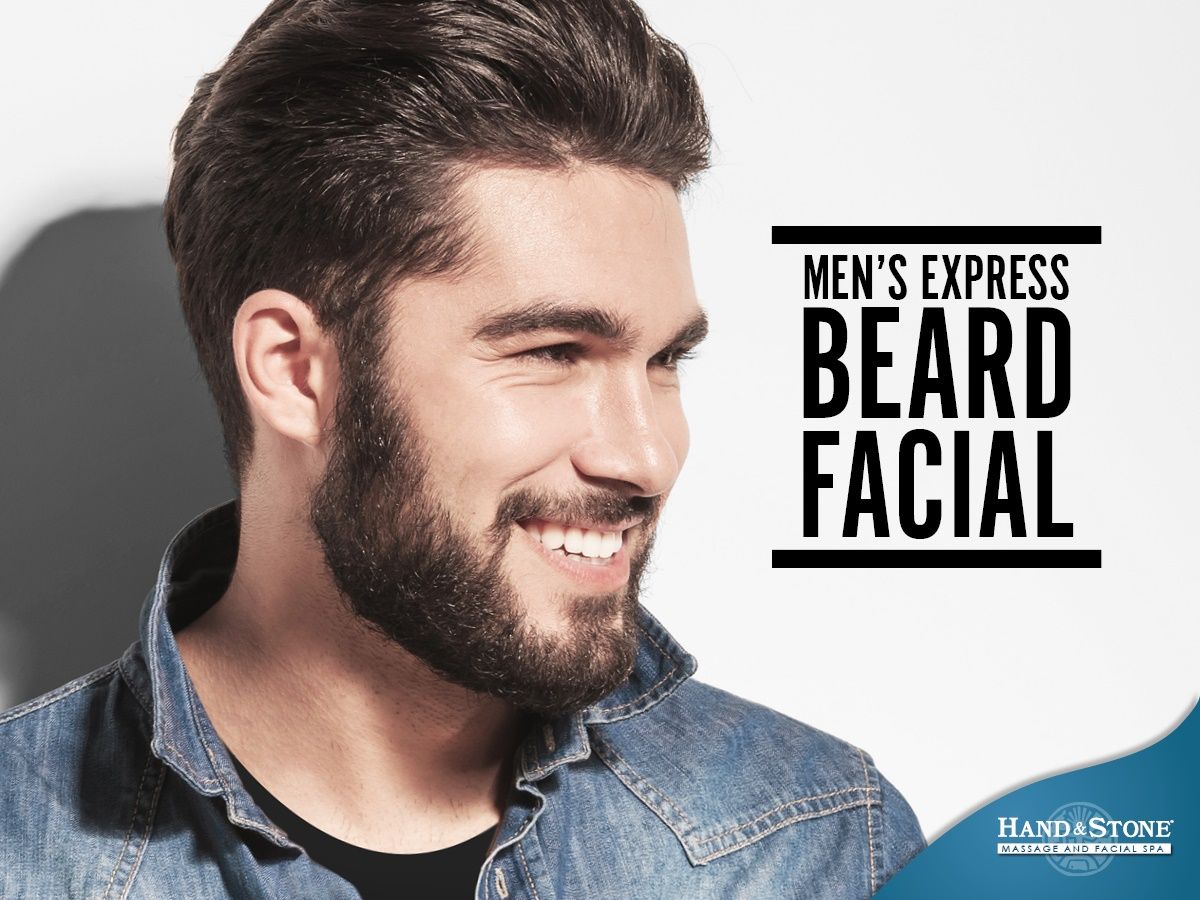 30-Minute Men's Express Beard Facial includes a deep cleanse, conditioning massage with warm towel compresses, calming serum with Blue LED Skin Phototherapy and a nourishing oil infusion to soften and give the skin a healthy appearance. #beardfacial #fathersday2019 #mensskincare
