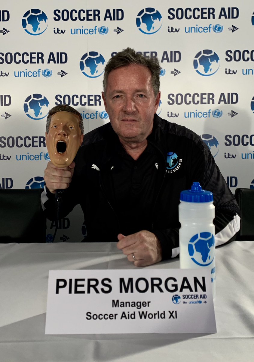 Piers on Twitter "I’m ready....and so’s my hairdryer. socceraid…