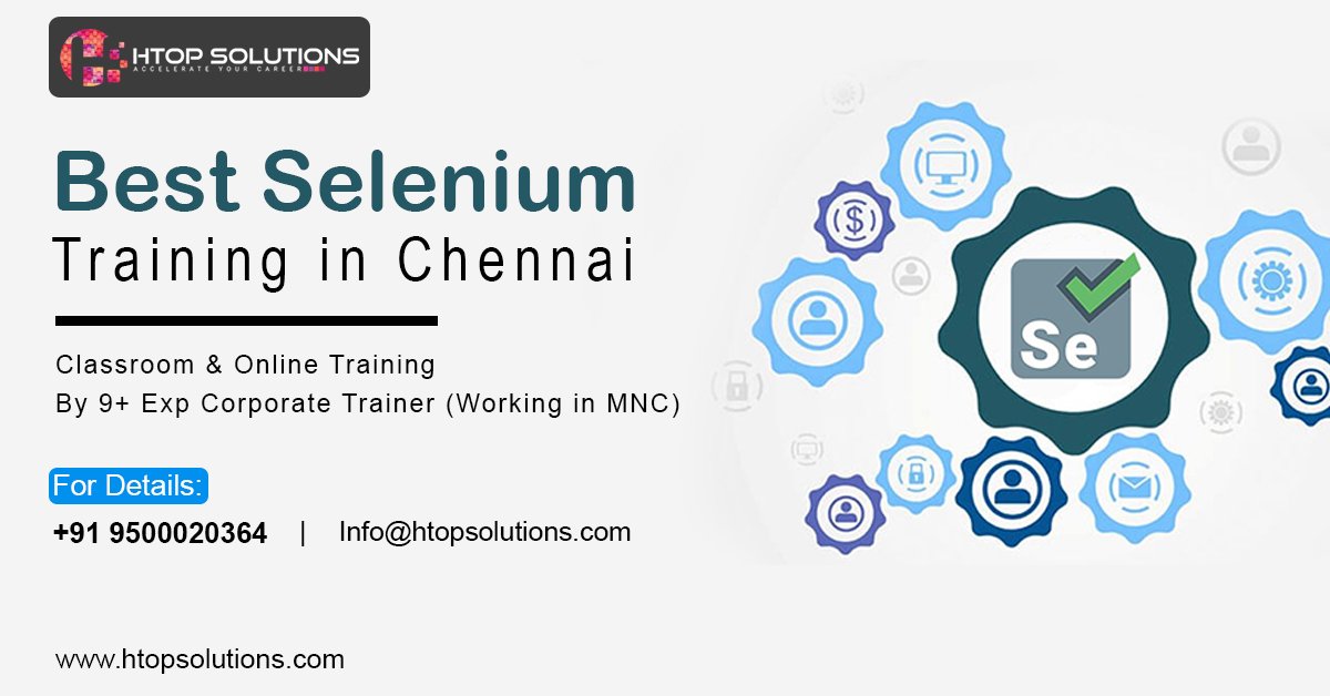 htop_solutions's tweet image. Enroll for Free Demo. Learn from best institute and expert trainer #selenium #training in #chennai, #omr, #sholinganallur.
bit.ly/2ZarN3F