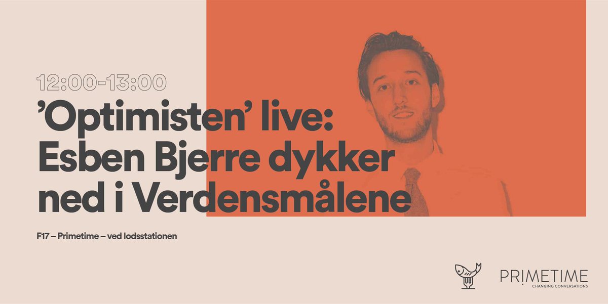 Optimist eller pessimist? Lyt med, når journalist <a href="/EsbenBjerre/">Esben Bjerre Hansen</a> og <a href="/PlanBornefonden/">PlanBørnefonden</a> snakker verdensmål i en liveudgave af podcasten ‘Optimisten’ om 30 minutter i F17 #fmdk #verdensmål