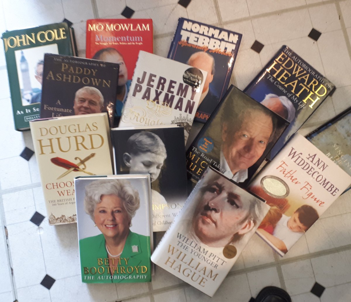 WCollectables's tweet image. Just in @WCollectables 
Signed political autobiographies in excellent condition.  Selling at £5 each.  Great inexpensive Fathers Day gift.
