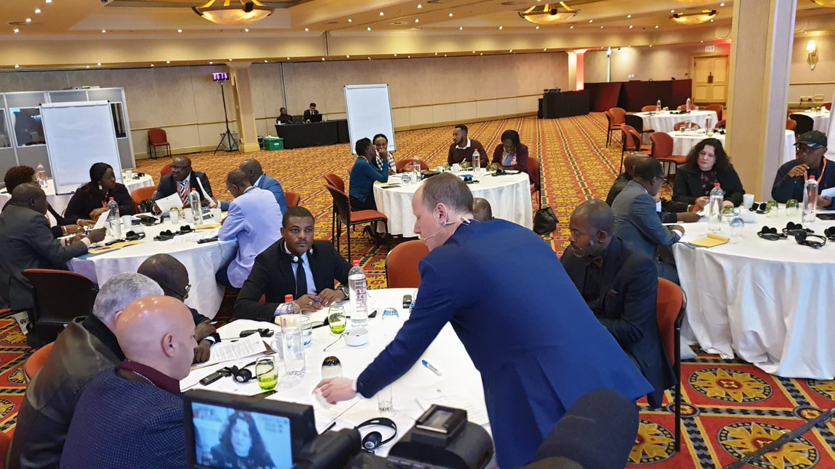 NetworkFlash's tweet photo. #16thCF workshop underway- participants engaging in a group role play exercise to come up with viable #insurance solutions to a case study. Tune in LIVE for the feedback in ENG: https://t.co/jkzlkzm2TA OR in FR: https://t.co/rZLpO92r8x #IAIS @a2ii_org @InsuResilience https://t.co/2UTK18ShTo