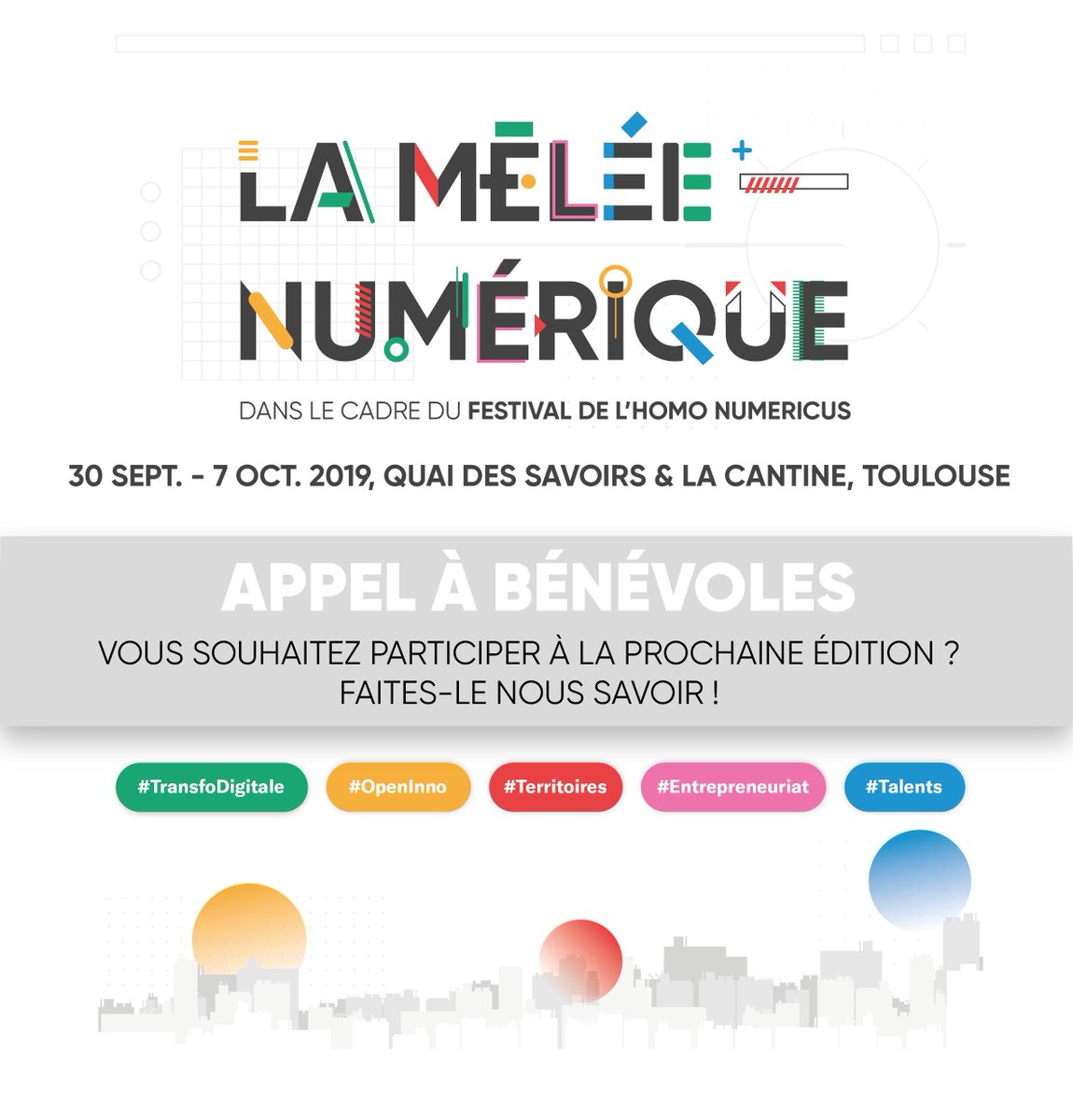 🚨 APPEL À BÉNÉVOLES

La Mêlée Numérique fera bientôt son grand retour, on recherche des personnes pour nous aider ! Ce sera l'occasion pour vous de vivre les coulisses d'un événement ! 

Logistique, photos, vidéos... On vous attend ! 💪

👉 Contactez Marion : m.cuq@lamelee.com