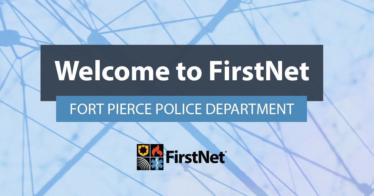 FirstNetGov's tweet photo. The @Ft_Pierce Police Department recently announced it joined @FirstNet to provide officers with "reliable access to critical information while in the field." 

Learn more about why the "Sunrise City" joined the network: https://t.co/6zxvABF0AM

#FirstNetTrailblazer #AlwaysOn https://t.co/vB0HV9i7BE