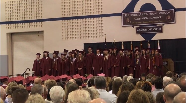Congrats to all of the senior choir members who graduated last night. We hope everyone continues to keep music in their lives. Thanks Mr. D for everything. 🎼 🎶 
“Music gives a soul to the universe, wings to the mind, flight to the imagination and life to everything.” ― Plato