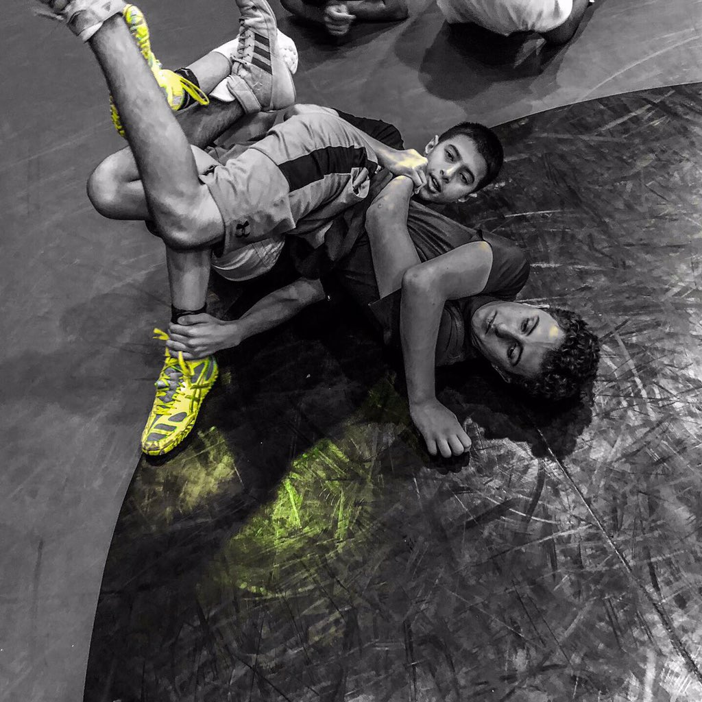WOHSWrestling's tweet photo. Work work work work work. 
Too hot to be outside and video games won’t get you to your goals! 
#nearfall #tilts #wrestlingcamp #disneyduals #championstrain #mindsetmatters https://t.co/iDM71R6V1W