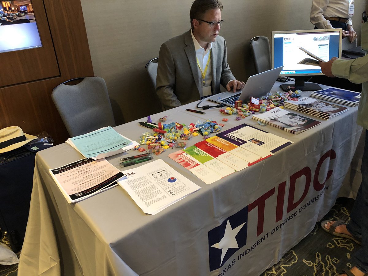 TIDC_News's tweet photo. Come visit us at #RustyDuncan and learn about Indigent Defense! https://t.co/otaLQ6t3SI