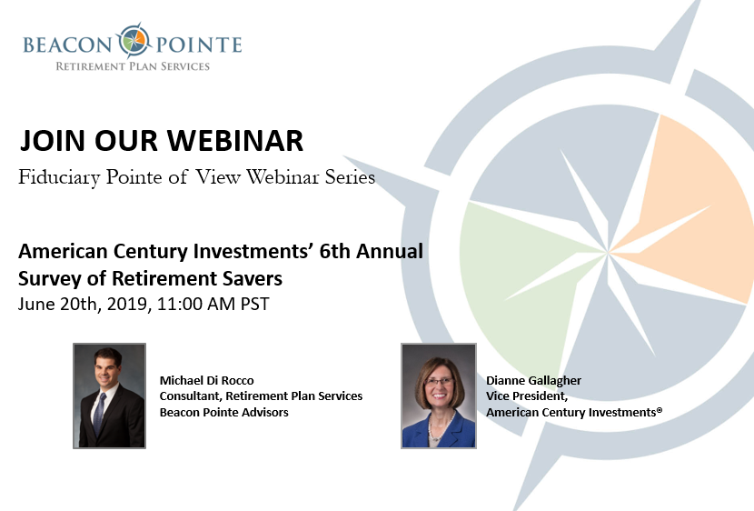 BPInstitutional's tweet photo. Join us for our June Webinar that will breakdown the recent findings of American Century Investments’ 6th Annual Survey of Retirement Savers. Register here:
https://t.co/cvAIKTmKHq https://t.co/j3gFHmnzng