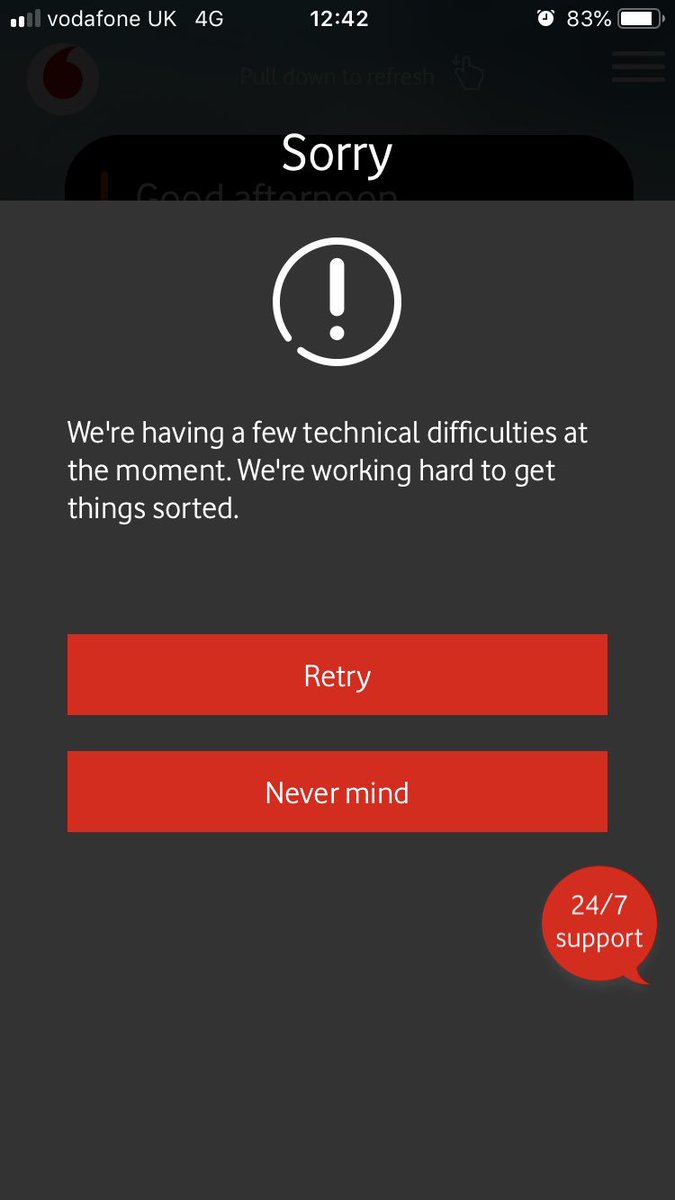 The definition of Sod’s law: going to the cinema, trying to use a <a href="/VodafoneUK/">Vodafone UK</a> voucher code and the app experiences “technical difficulties”. Thanks guys 👍🏼🤦🏻‍♀️