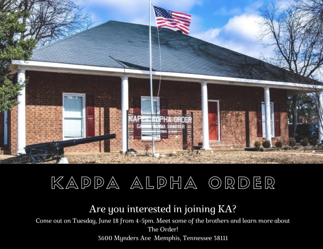 #KappaAlphaOrder #KA #GoTigersGo #Memphis #Tigers #WheatBarley #2019 #Fall #UofM #Kappa #Alpha #Order #Wheat #Barley #Rush #RushWeek #GreekLife #Greeks #IFC