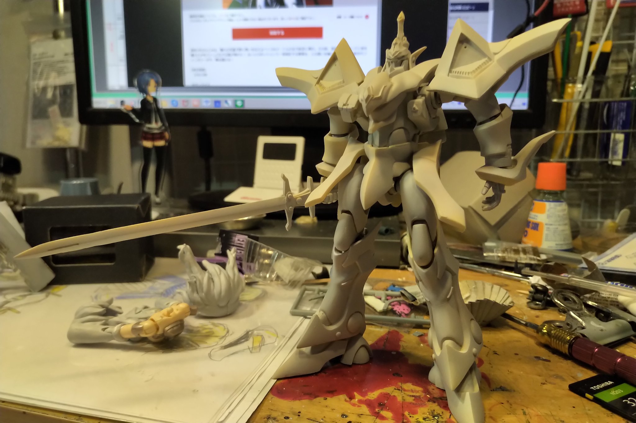 可変エスカフローネ　ガレージキット 可変エスカフローネ ガレージキット