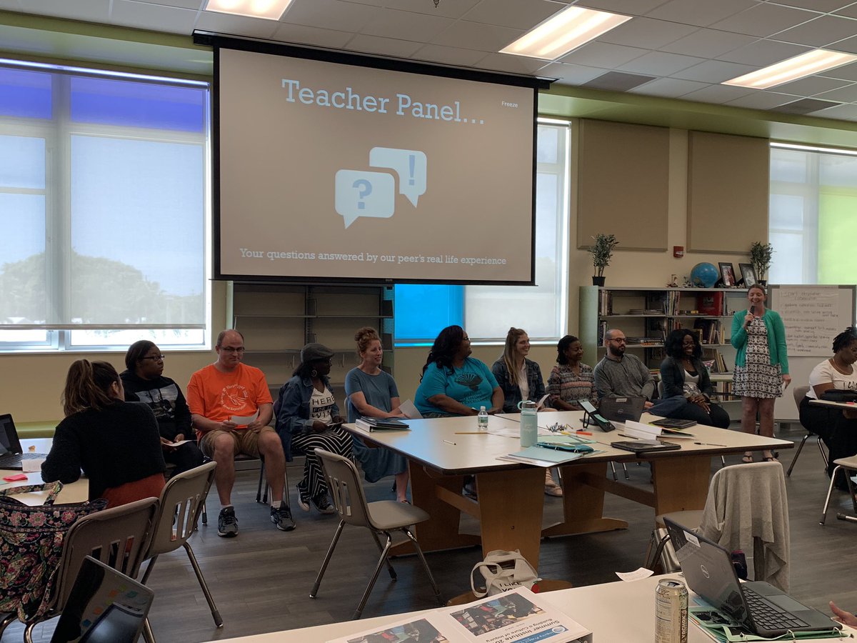 Its_BNicole's tweet photo. Look at our Villagers on the Teacher Panel at #TCSIPC2019 @Nae_Mat @LaToyaTDixon @danatate1114 @valliere_david https://t.co/9o0AL7pker