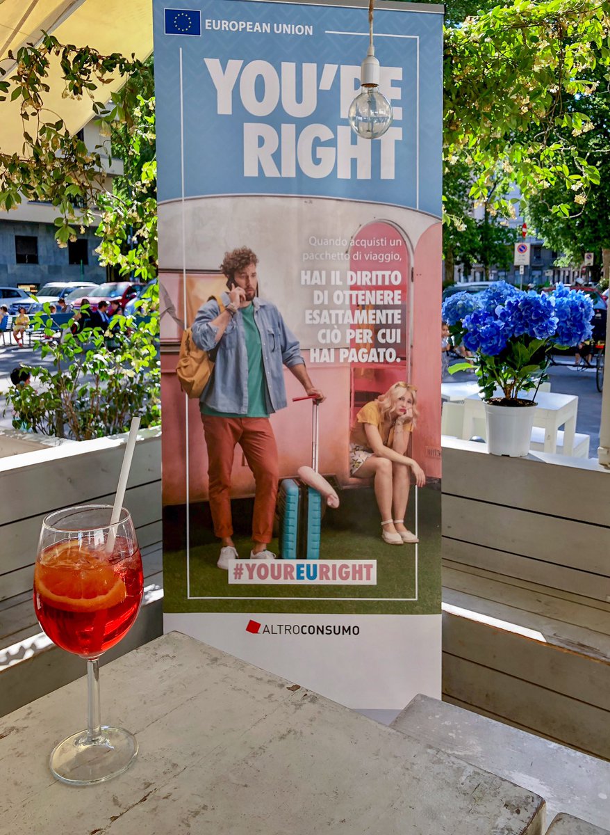 Al Blanco tutto pronto per #yourEUright: aspettiamo <a href="/LePerlediPinna/">Pinna</a> e iniziamo a parlare di diritti dei #consumatori.
Fari puntati sui pacchetti di viaggio. 

Oggi, venerdì e sabato la prima tappa della campagna di <a href="/EU_Justice/">EU Justice</a> con <a href="/Altroconsumo/">Altroconsumo</a>. 
Vi aspettiamo! 🍹
