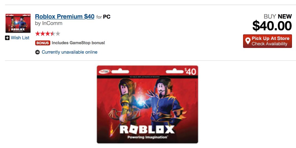 Gamestop Roblox Gift Card For Pc