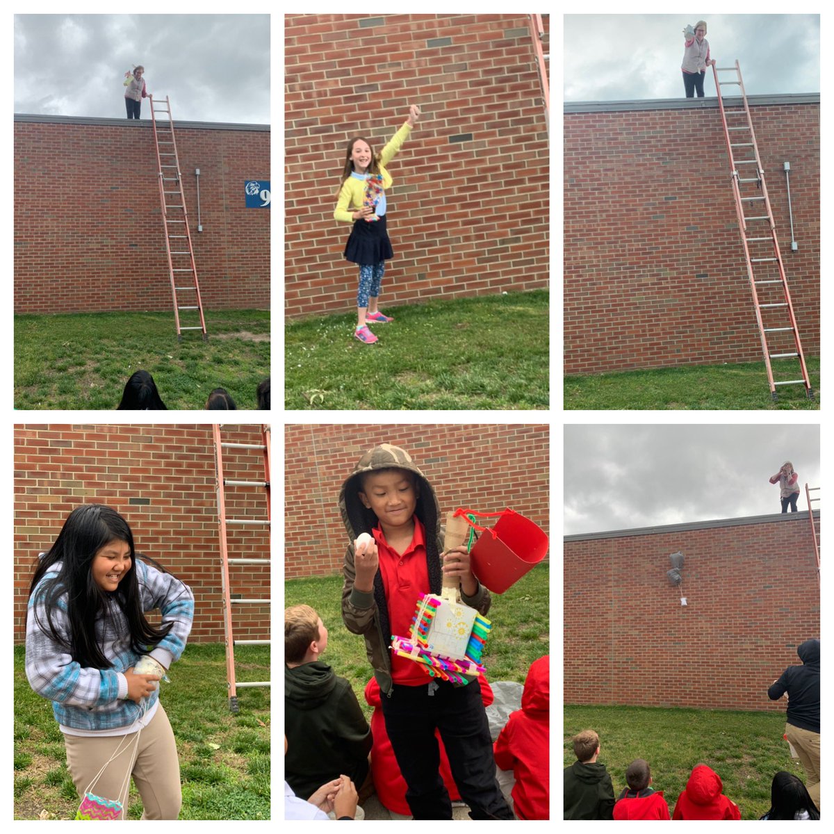 Bnpurdue's tweet photo. Some survived... some didn’t... #summerschool #eggdrop2019 https://t.co/DwoPKJYeMe