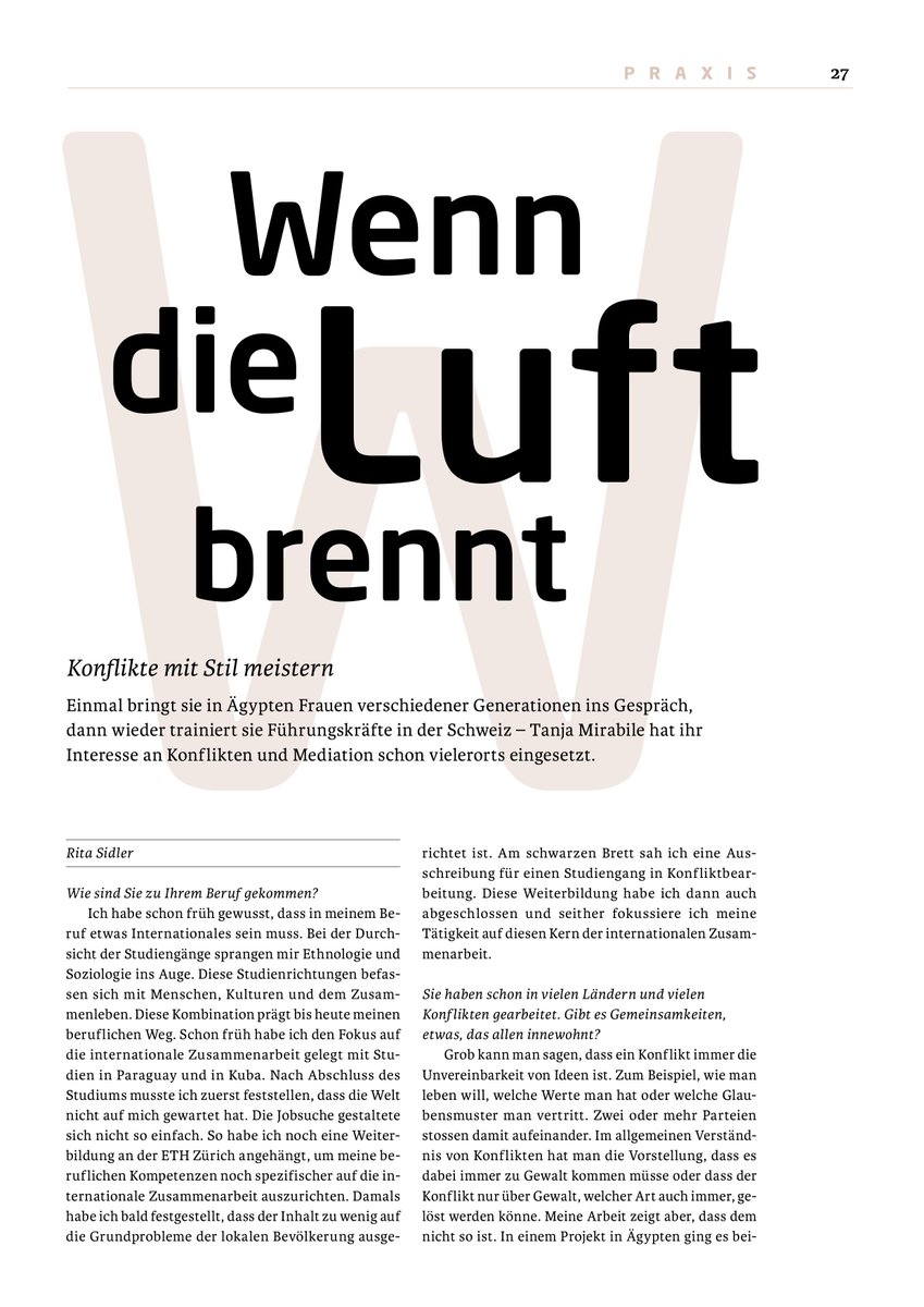 InstituteICP's tweet photo. "Wenn die Luft brennt" 
Ein Artikel zu mir und meiner Arbeit in der Zeitschrift des Schweizerischen Berufsverandes für Coaching, Supervision und Organisationsberatung.  Viel Spass beim Lesen!

➡ Weitere Infos: https://t.co/lIxaFPXacc https://t.co/xcLVMWuz4B