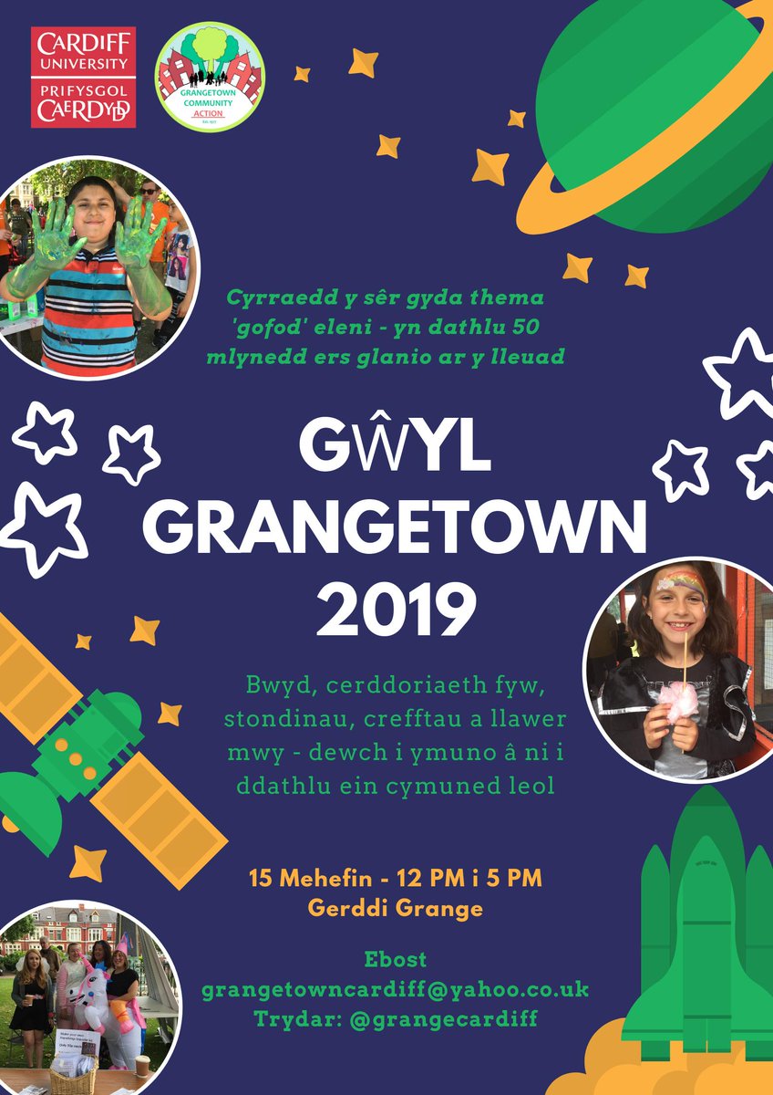 Techniquest's tweet image. We&apos;re supporting @grangecardiff  this weekend by providing space themed activities at Grangetown Festival. We hope to see you there! #communityfestivals
