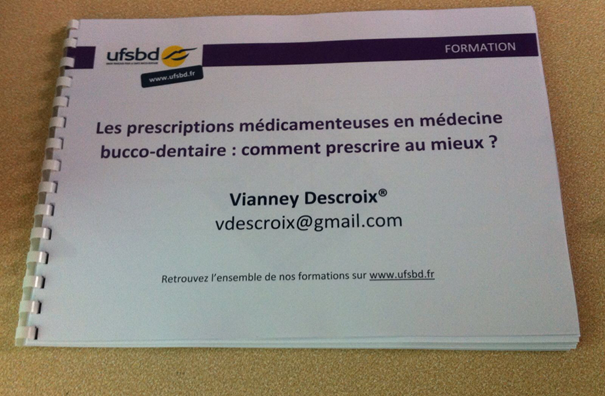 UFSBD's tweet photo. Formation Continue Professionelle @Ufsbd à @ClermontFd : des praticiens intéressés par le thème "Prescriptions Médicamenteuses en médecine bucco-dentaire : comment prescrire au mieux !" une formation interactive et dense #EvolutionDesPratiques Bravo au formateur @VianneyDescroix https://t.co/MM6ZFR55Wf