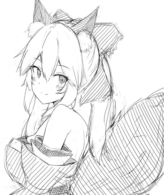 たまも～^
#落書き 