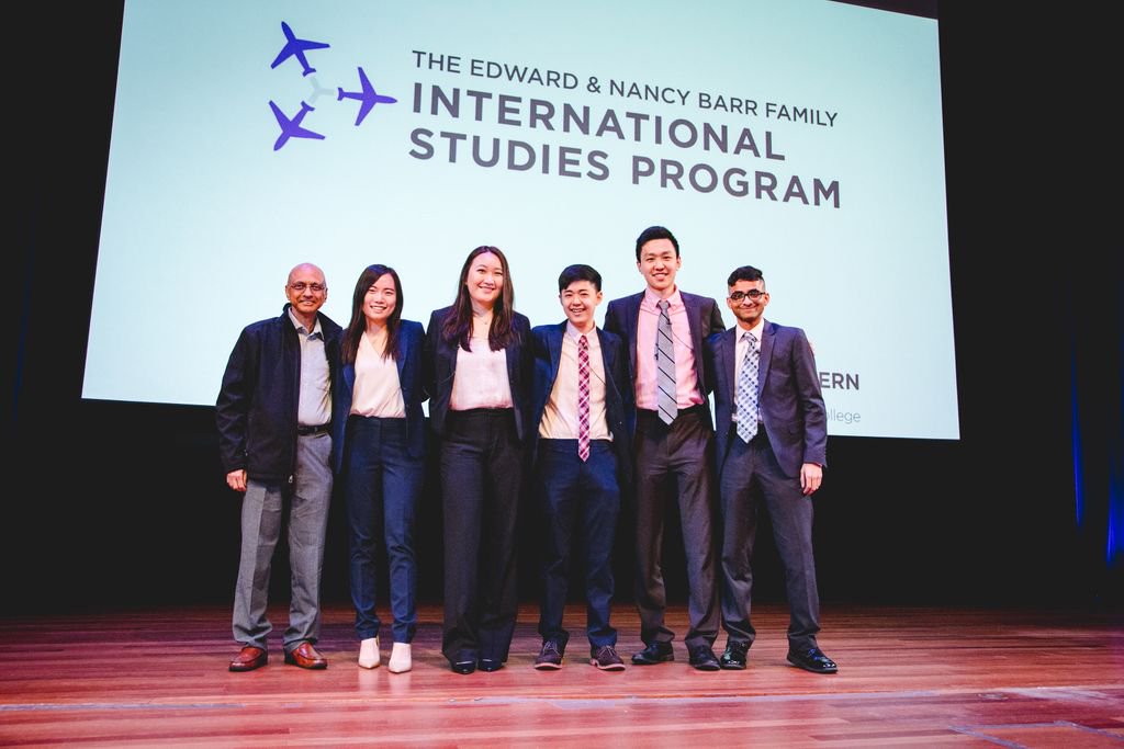 SternUC's tweet photo. #TBT to this year's #SternISP Competition. After spending the semester studying a country and a company – and traveling there in March – three finalist teams presented their final pitches last month, with Team Copenhagen taking home the win. https://t.co/9C07GyxNDE