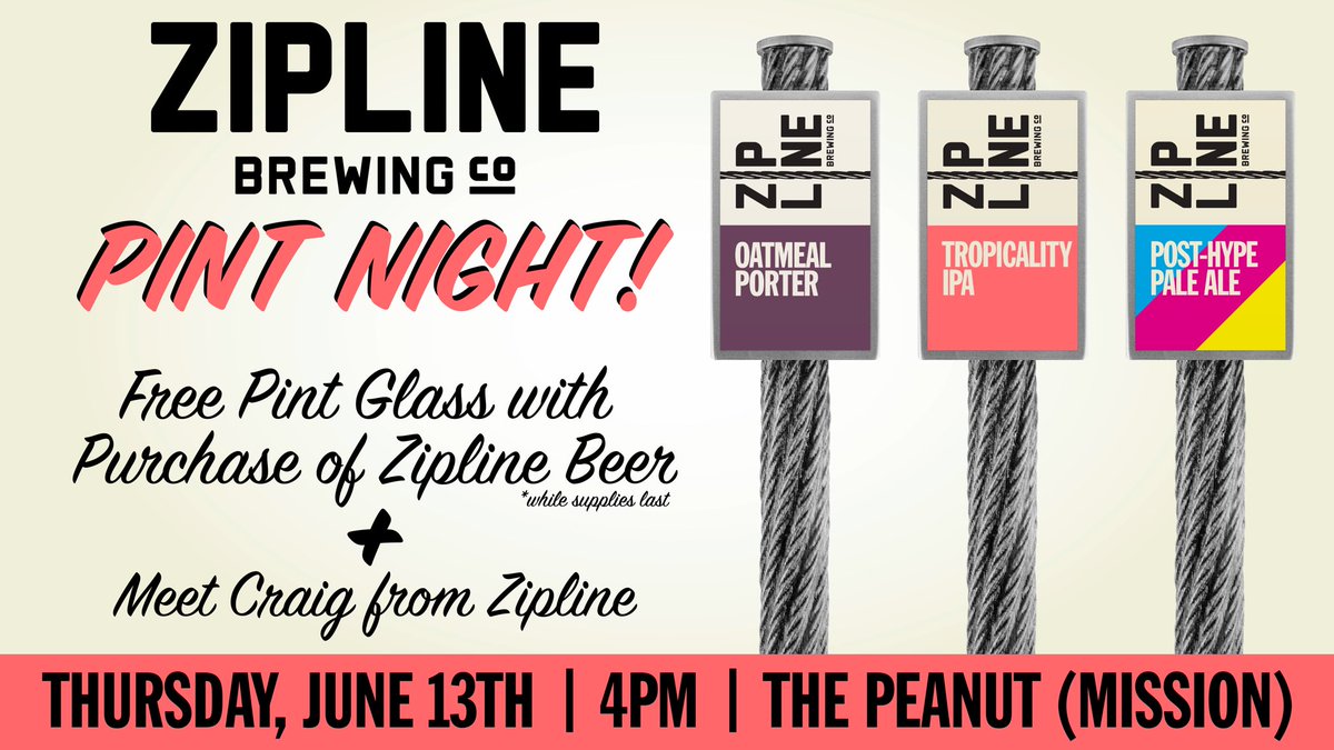 Hey! Tonight I’ll be kicking it at The Peanut Mission with some real tasty brews. Swing by and grab a pint glass!