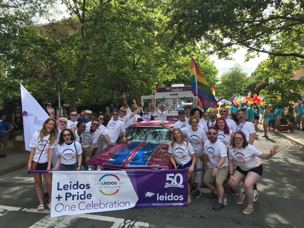 LeidosInc's tweet photo. We've got a lot of ❤️ for our #TeamLeidos colleagues who were on hand to #shhhOUT it out loud at last weekend's @CapitalPrideDC Parade in Washington, DC 🏳️🌈💜
Learn why we're dedicated to serving the needs of the LGBTQIA+ community ➡️ https://t.co/HPynyGLGHK https://t.co/LZ25alZoBy