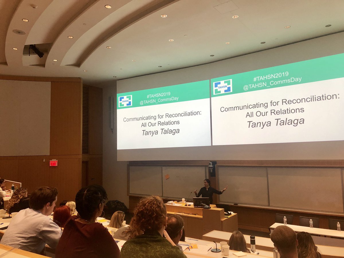 ingridbergman's tweet photo. Powerful morning thanks to @TanyaTalaga. Talk on the fight for social equity at #TAHSN2019 @TAHSN_CommsDay:

“If you are conditioned not to care, you’re conditioned to indifference. And there’s a violence to that.” https://t.co/yXPQwkEVAq