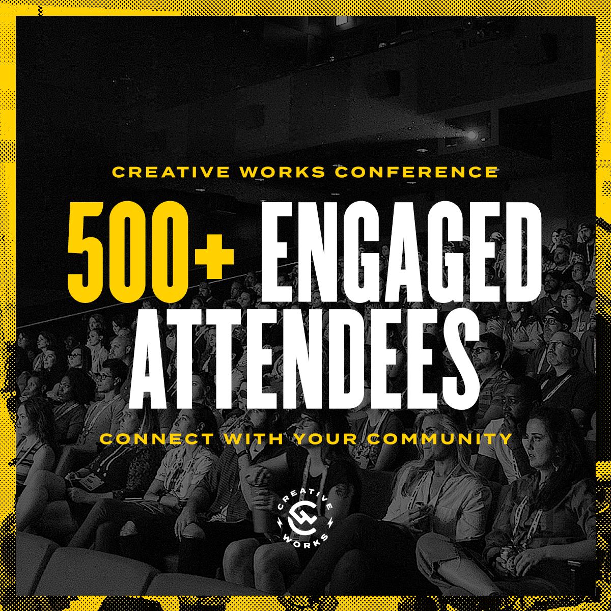 cworksco's tweet photo. While the Creative Works Conference attracts over 500 attendees from more than 37 states and a handful of countries around the world, our conference is small on purpose for a purpose.

#creativeworks #driventocreate #creativecommunity #creativeconference #creativeworkshops https://t.co/FXNAqQ1M0A