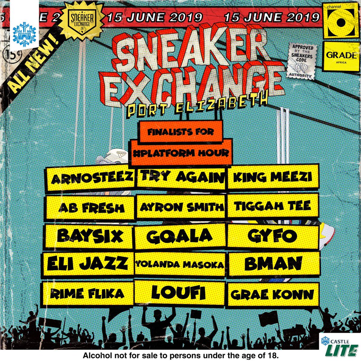 SXC_ZA's tweet photo. Big ups to everyone that has submitted tracks for the #PlatformHour π₯
It was a difficult task and we wish we could have chosen everyone!
Here π are the finalists
See you #SXCPE this Saturday at #Thegalleryonproduce https://t.co/hAkfNSrJVS