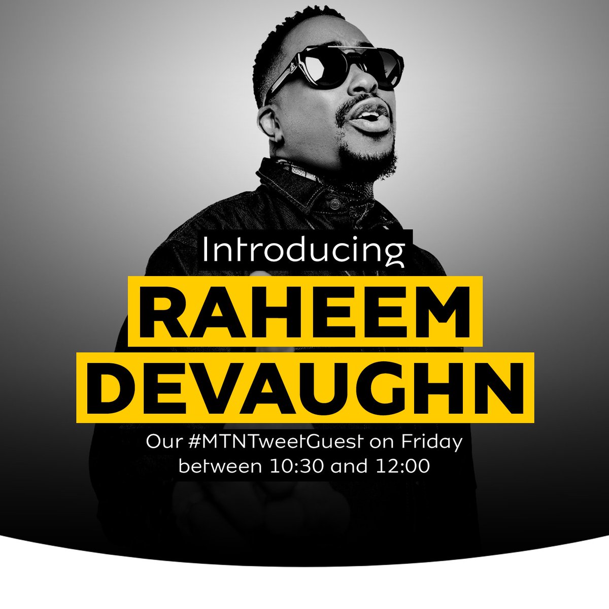 MTNza's tweet image. Grammy-nominated soul sensation and world-renowned songwriter @Raheem_DeVaughn joins us for a fresh #MTNTweetGuest session tomorrow. Tune in between 10:30 and 12:00 for a chance to win some data. T&amp;amp;C apply