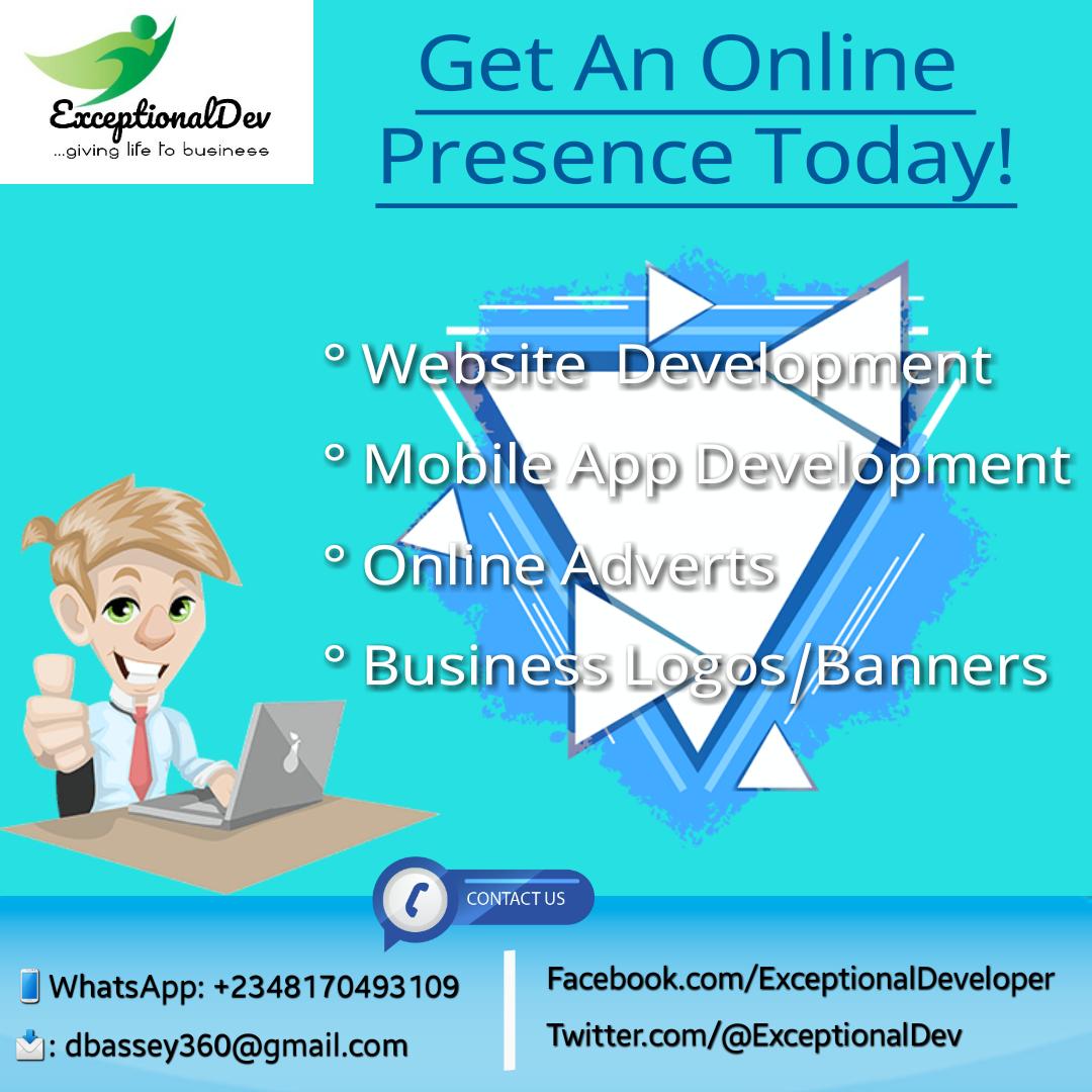ExceptionalDev's tweet photo. Get your presence today. https://t.co/v9mA86QMCS