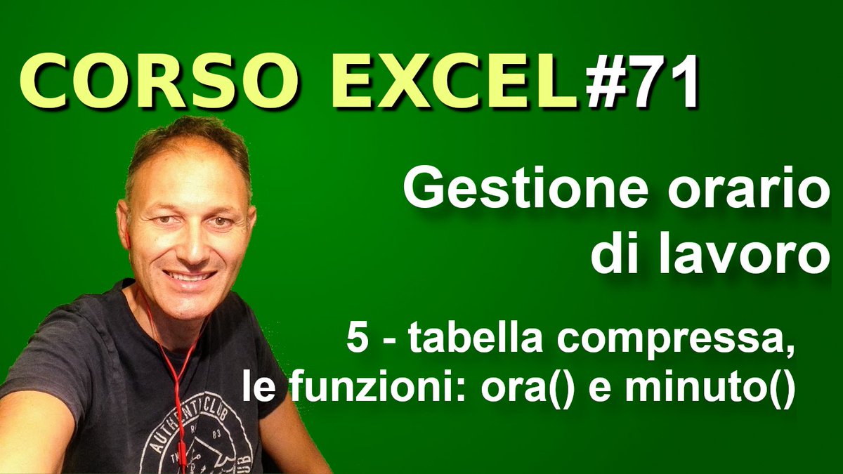 CastellettiDa's tweet image. ▶ youtu.be/WsFb78Zy5eM
Questa volta prendiamo in considerazione vere e proprie operazioni matematiche tra orari diversi.
#AssMaggiolina #corsoExcel con #DanieleCastelletti
