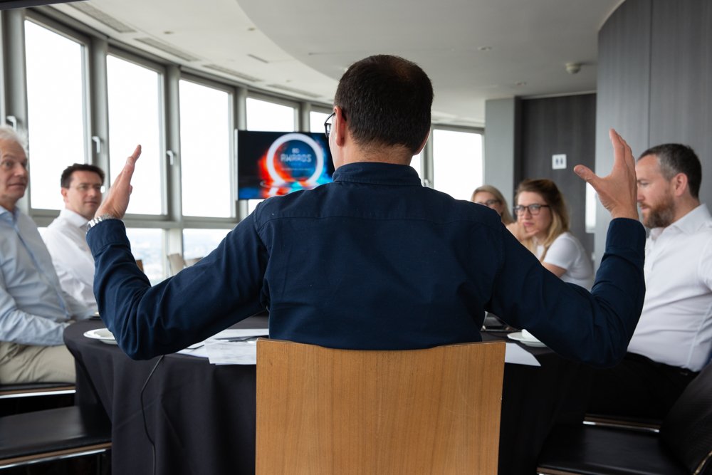 DamianWild's tweet photo. To celebrate tomorrow's #EGAwards shortlist unveiling, we'll be publishing some very fine @lhschiefer portraits of the judges in @EstatesGazette & on #RadiusDX. Here's a pic from the judging you won't see anywhere other than here. Caption competition anyone? I may regret this... https://t.co/ciDBdoacxY